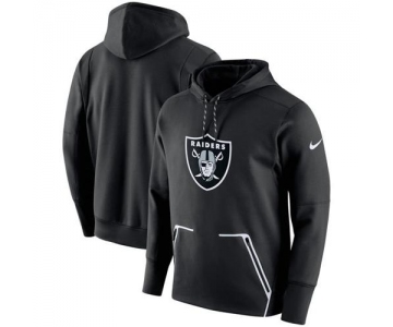 Men's Oakland Raiders Nike Black Champ Drive Vapor Speed Performance Pullover Hoodie