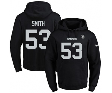 Nike Raiders #53 Malcolm Smith Black Name & Number Pullover NFL Hoodie