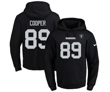 Nike Raiders #89 Amari Cooper Black Name & Number Pullover NFL Hoodie