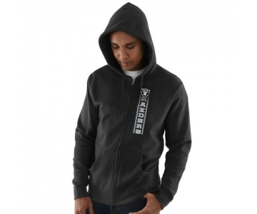 Oakland Raiders Hook and Ladder Full-Zip Hoodie - Black
