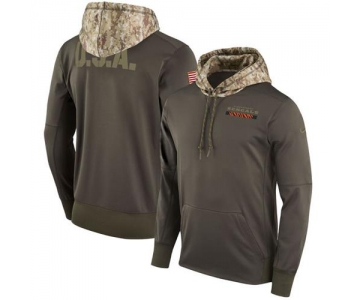 Men's Cincinnati Bengals Nike Olive Salute to Service Sideline Therma Pullover Hoodie