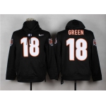 Nike Cincinnati Bengals #18 A.J. Green Black Hoodie