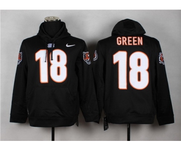 Nike Cincinnati Bengals #18 A.J. Green Black Hoodie
