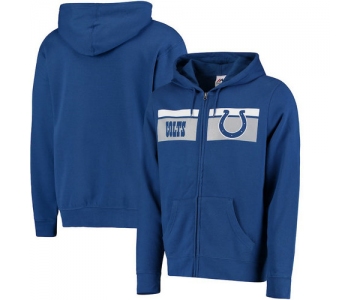 Indianapolis Colts Majestic Touchback Full-Zip Hoodie - Royal