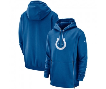 Indianapolis Colts Nike Sideline Performance Player Pullover Hoodie Royal