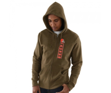 Cleveland Browns Hook and Ladder Full-Zip Hoodie - Brown