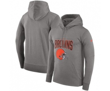 Cleveland Browns Nike Sideline Property Of Performance Pullover Hoodie Gray