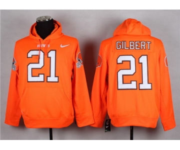 Nike Cleveland Browns #21 Justin Gilbert Orange Hoodie
