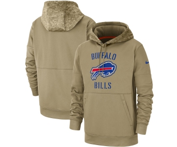 Men's Buffalo Bills Nike Tan 2019 Salute to Service Sideline Therma Pullover Hoodie