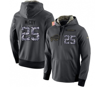 NFL Men's Nike Buffalo Bills #25 LeSean McCoy Stitched Black Anthracite Salute to Service Player Performance Hoodie