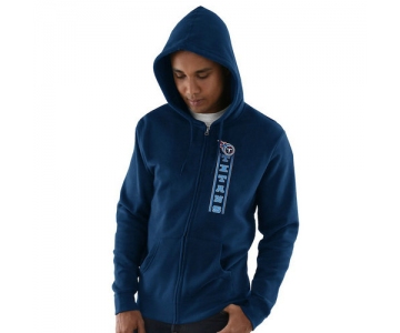 Tennessee Titans Hook and Ladder Full-Zip Hoodie - Navy