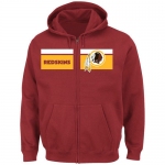 Washington Redskins Majestic Touchback Full-Zip Hoodie - Burgundy