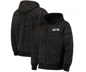 Seattle Seahawks G-III Sports by Carl Banks Discovery Sherpa Full-Zip Jacket - Heathered Black