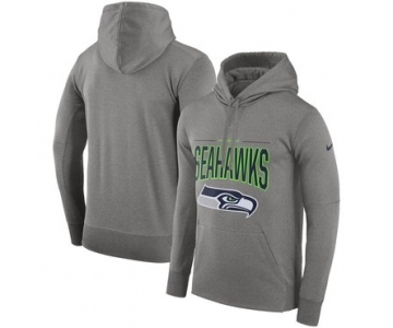 Seattle Seahawks Nike Sideline Property of Performance Pullover Hoodie Gray