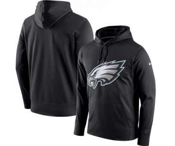 Men's Philadelphia Eagles Nike Black Circuit Logo Essential Performance Pullover Hoodie
