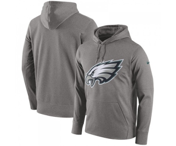 Men's Philadelphia Eagles Nike Heathered Gray Performance Circuit Logo Essential Hoodie