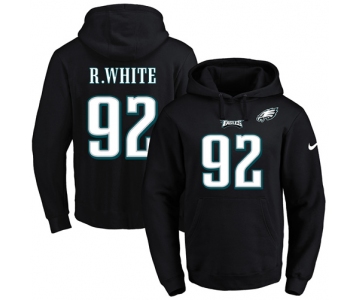 Nike Eagles #92 Reggie White Black Name & Number Pullover NFL Hoodie