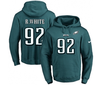 Nike Eagles #92 Reggie White Midnight Green Name & Number Pullover NFL Hoodie