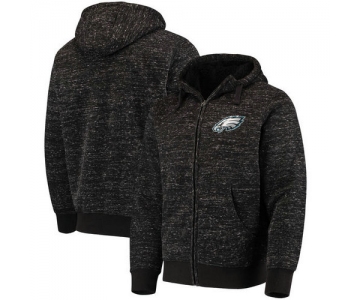 Philadelphia Eagles G-III Sports by Carl Banks Discovery Sherpa Full-Zip Jacket - Heathered Black