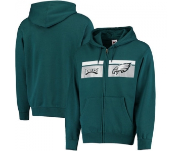 Philadelphia Eagles Majestic Touchback Full-Zip Hoodie - Green
