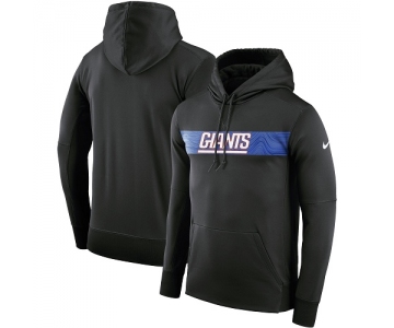 Men's New York Giants Nike Charcoal Sideline Team Performance Pullover Hoodie