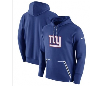 Men's New York Giants Nike Royal Champ Drive Vapor Speed Performance Pullover Hoodie