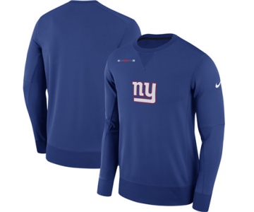 Men's New York Giants Nike Royal Sideline Team Logo Performance Sweatshirt