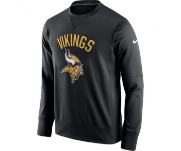 Men's Minnesota Vikings Nike Black Sideline Circuit Performance Sweatshirt