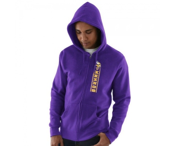 Minnesota Vikings Hook and Ladder Full-Zip Hoodie - Purple