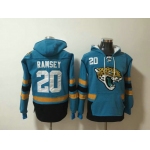 Jacksonville Jaguars 20 Jalen Ramsey Blue Stitched Pullover Hoodie