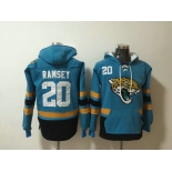 Jacksonville Jaguars 20 Jalen Ramsey Blue Stitched Pullover Hoodie