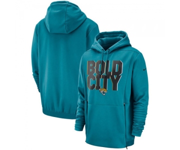 Jacksonville Jaguars Nike Sideline Local Lockup Performance Pullover Hoodie Teal
