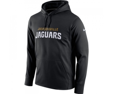 Men's Jacksonville Jaguars Nike Black Circuit Wordmark Essential Performance Pullover Hoodie