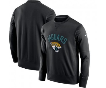 Men's Jacksonville Jaguars Nike Black Sideline Circuit Performance Sweatshirt