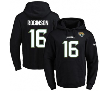 Nike Jaguars #16 Denard Robinson Black Name & Number Pullover NFL Hoodie