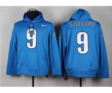 Nike Detroit Lions #9 Matthew Stafford Light Blue Hoodie