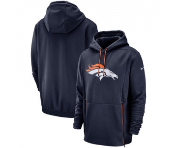 Denver Broncos Nike Sideline Performance Player Pullover Hoodie Navy