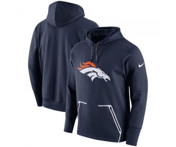 Men's Denver Broncos Nike Navy Champ Drive Vapor Speed Pullover Hoodie