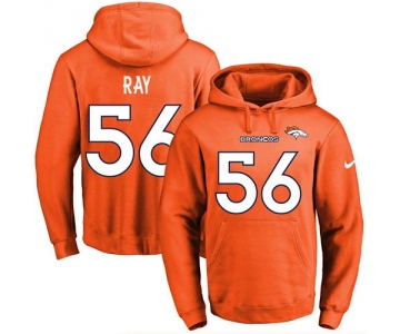 Nike Broncos #56 Shane Ray Orange Name & Number Pullover NFL Hoodie