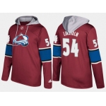 Adidas Colorado Avalanche 54 Anton Lindholm Name And Number Burgundy Hoodie