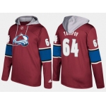 Adidas Colorado Avalanche 64 Nail Yakupov Name And Number Burgundy Hoodie