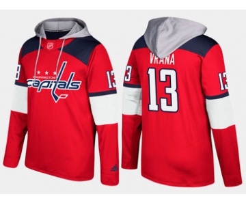 Adidas Washington Capitals 13 Jakub Vrana Name And Number Red Hoodie
