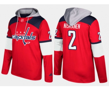 Adidas Washington Capitals 2 Matt Niskanen Name And Number Red Hoodie
