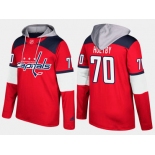 Adidas Washington Capitals 70 Braden Holtby Name And Number Red Hoodie