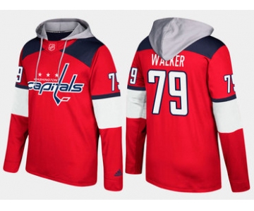 Adidas Washington Capitals 79 Nathan Walker Name And Number Red Hoodie
