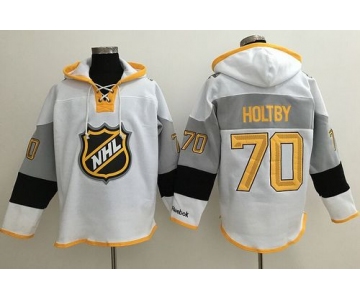 Capitals #70 Braden Holtby White 2016 All Star NHL Hoodie