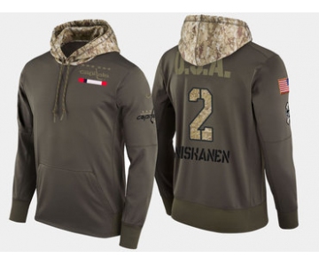 Nike Washington Capitals 2 Matt Niskanen Olive Salute To Service Pullover Hoodie