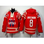 Old Time Hockey Washington Capitals #8 Alex Ovechkin 2015 Winter Classic Red Hoodie
