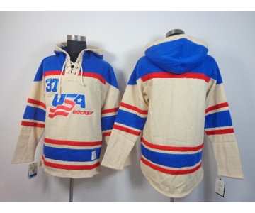 Old Time Hockey Washington Capitals Blank Cream Hoodie