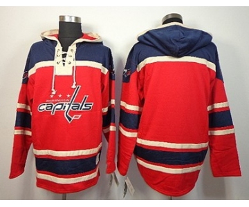 Old Time Hockey Washington Capitals Blank Red Hoodie
